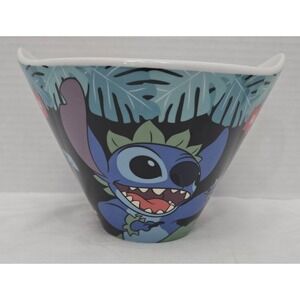 Vintage Disney Lilo & Stitch Ceramic Hawaiian Hula Stitch Ramen Noodle Bowl 4.5"